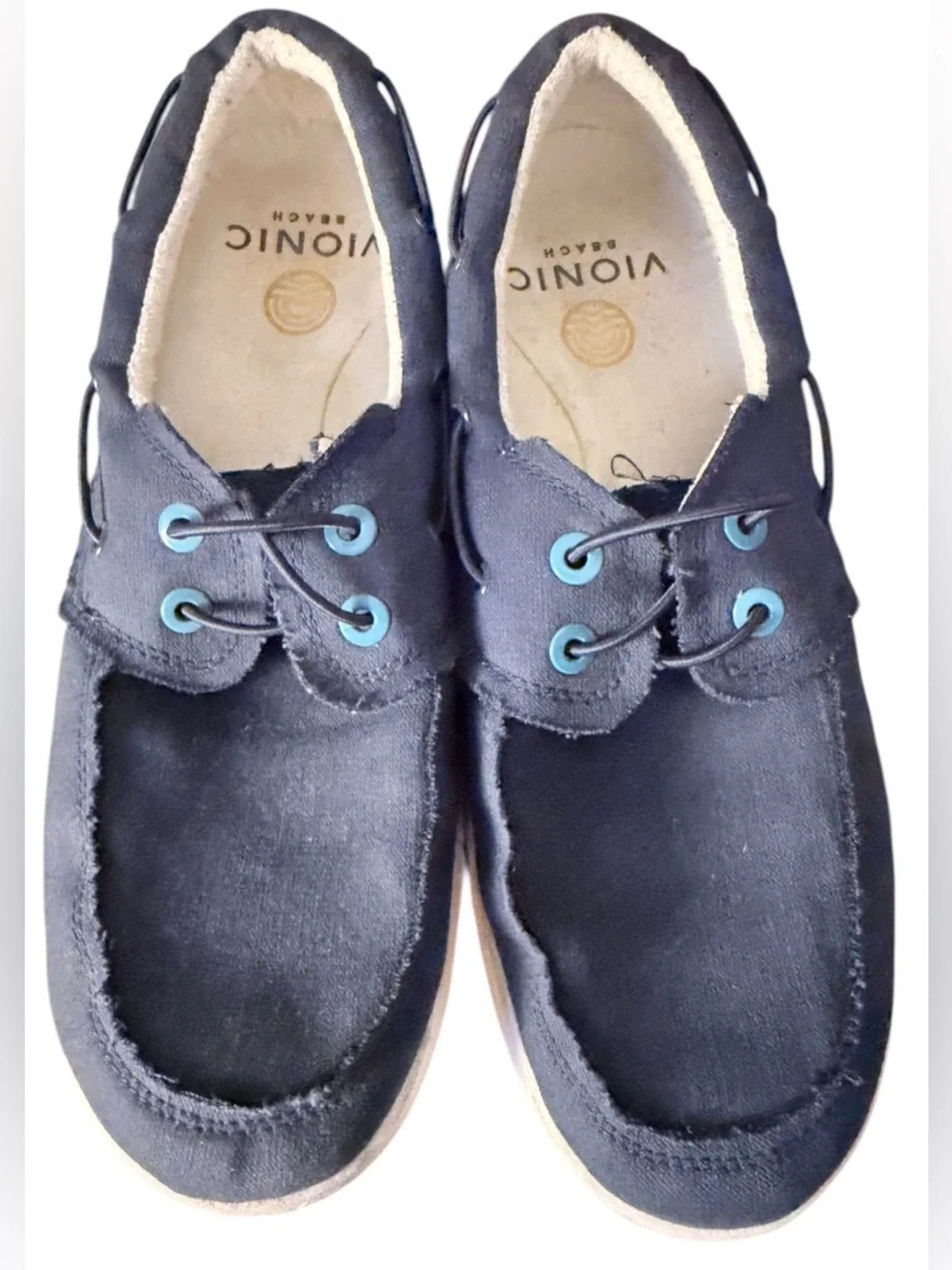 Vionic Beach Mens‎ Navy Blue Skipper Slip On Casual Comfort Shoes Size 10